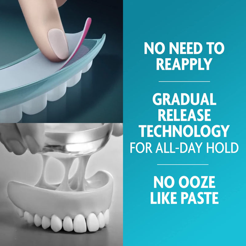 [Australia] - Seabond Denture Fixative Seals, Soft Adhesive Cushion, Last All Day & Protect Gums, 15 Uppers,Pack of 1 Uppers - 15 Units 