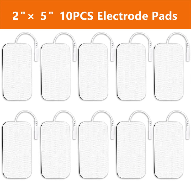 [Australia] - 10PCS TENS Unit Replacement Pads 2x4, Reusable TENS Electrode Pads with Upgraded Self-Stick Performance for Electrotherapy, Compatible with AUVON TENS, TENS 7000 