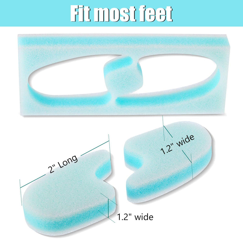 [Australia] - 16 Pieces Foam Toe Spacers for Feet 3 Layer Foam Toe Separators for Overlapping Toes Toe Stretcher Divider for Women Men Toes Relief Friction Hammer Toes and Prevent Corns 