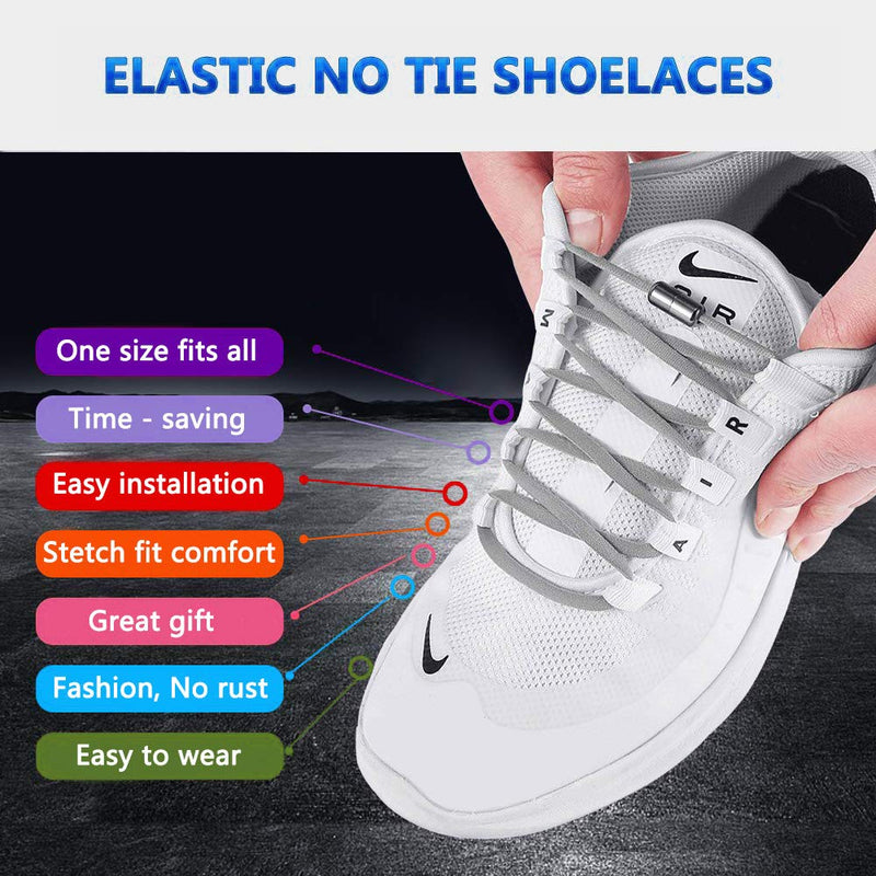 [Australia] - Booyckiy [1 Pair-2 Pairs] No Tie Elastic Shoelaces for Kids, Adults and Elderly - 16 Colors 41in(105cm)1 Pair Baby Blue 