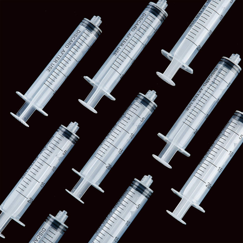 [Australia] - 20 Pack Syringe Luer Lock, Syringe Without Needle, Plastic Curved Syringes for Epoxy Resin, Craft, Scientific Labs, Feeding Pets Animals, Oil or Glue Applicator (20 ML) 20 ML 