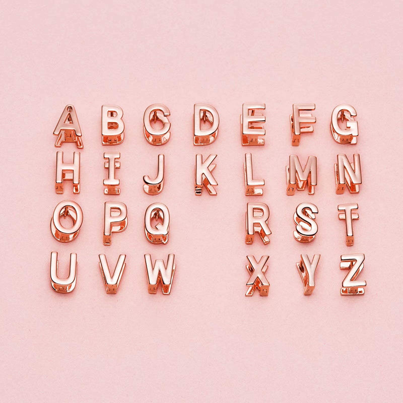 [Australia] - Initial Stud Earrings for Women 14K Gold Plated 26 Letters A-Z Earrings Valentine's Day Jewelry Gifts A - Rose Gold 