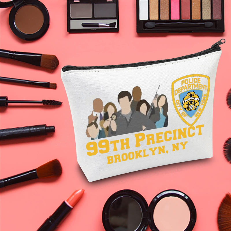 [Australia] - LEVLO Brooklyn 99 TV Show Cosmetic Make Up Bag Brooklyn 99 Fans Gift 99TH Precinct Brooklyn NY Makeup Zipper Pouch Bag Brooklyn 99 Merchandise, 99TH Precinct, 