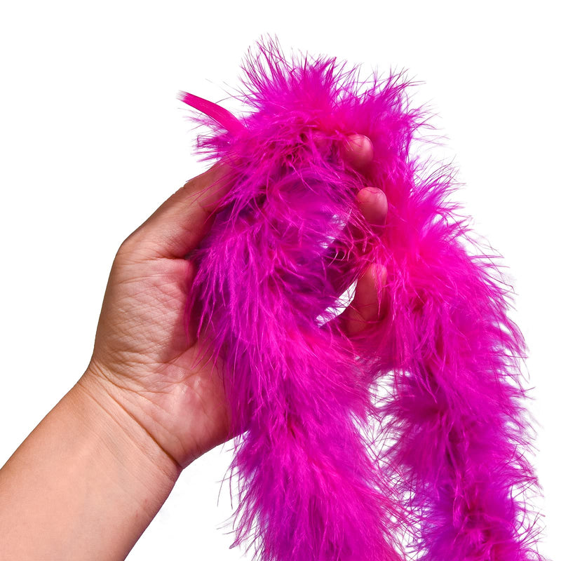 [Australia] - Dxhycc 6 Pieces 6.6ft Colorful Feather Boa, Women Girls Dress up Boa, Mardi Gras Boa Costume Party Accessory 