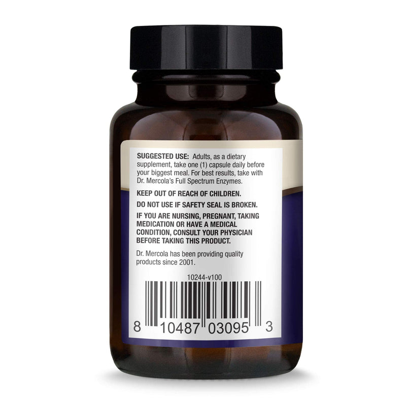 [Australia] - Dr. Mercola Gallbladder Enzymes Dietary Supplement, 30 Servings (30 Capsules), Supports Digestive Health, Non GMO, Soy Free, Gluten Free 