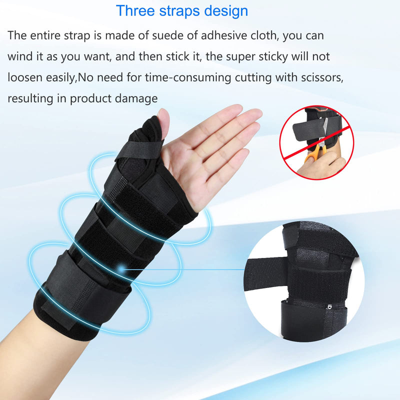 [Australia] - Wrist Brace with Thumb Spica Splint for De Quervain's Tenosynovitis Carpal Tunnel Pain Wrist & Thumb Stabilizer for Tendonitis Arthritis, Sprains & Fracture Forearm Support Cast Right Update Small / Medium 