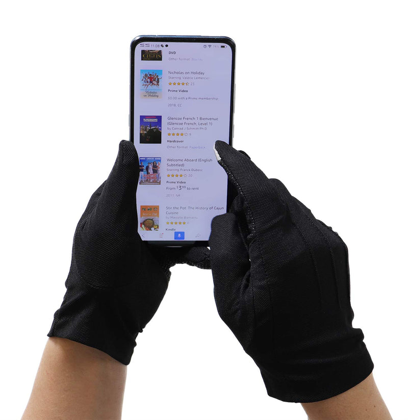 [Australia] - Bienvenu Driving Gloves for Men, Non Slip Touchscreen, Summer Sun Protection Gloves Black 