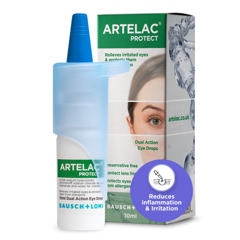 [Australia] - Artelac Allergy Eye Drops, Protect, Protection Against Allergens and Reduces Eye Inflammation and Irritation, Preservative Free, Contact Lens Friendly, 10ml 