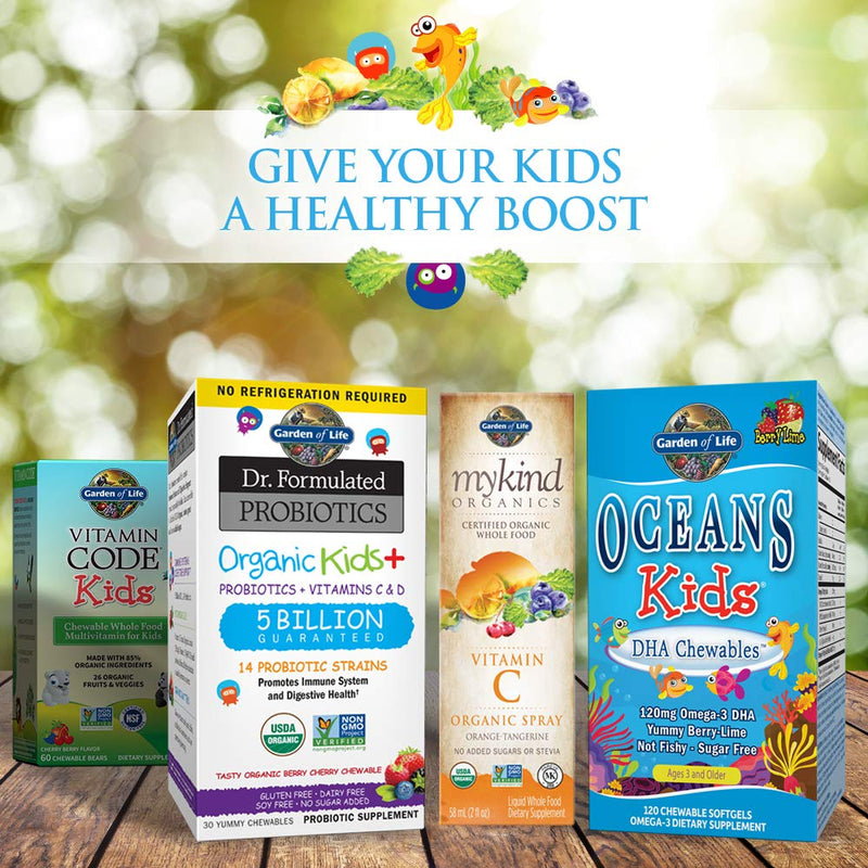 [Australia] - Garden of Life Vegetarian Multivitamin Supplement for Kids, Vitamin Code Kids Chewable Raw Whole Food Vitamin with Probiotics, 60 Chewable Bears 60 Count (Pack of 1) 