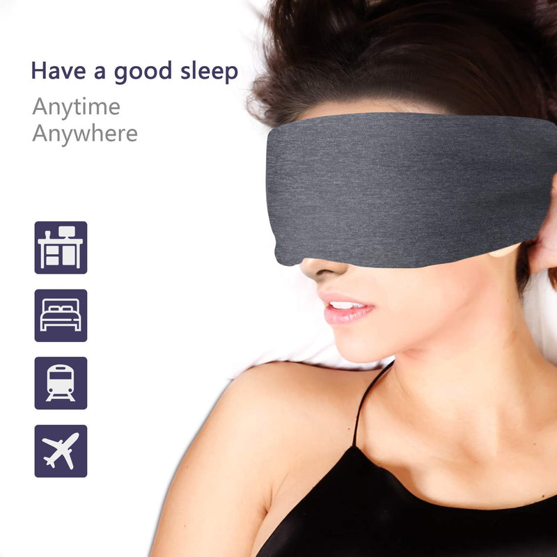 [Australia] - Sysrion Sleep Mask - Ultra Soft Comfortable Sleeping Mask for for Home Sleep Travel Shift Work, Nose Pad Designed Light Blocking Eye Blinder, Fully Adjustable Strap and Skin Friendly 