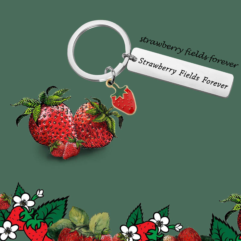 [Australia] - MAOFAED The Beatles Inspired Strawberry Fields Forever John Lennon Gift Music Gift Strawberry Gift Beatles Lyrics Gift 