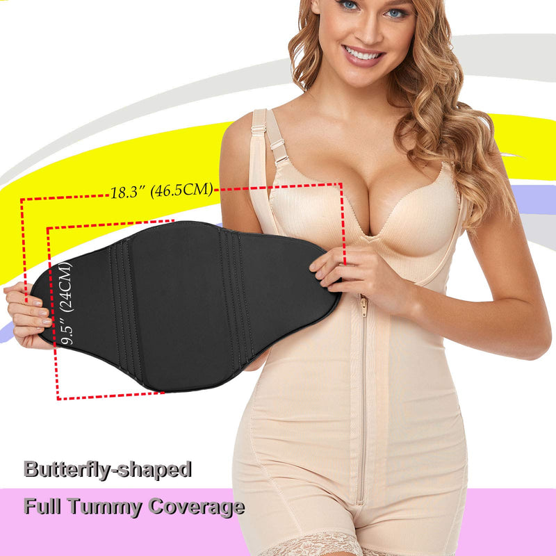 [Australia] - Abdominal Compression Board | Ab Board Post Surgery Liposuction | Taba Op Lipo Foam Belly Flattening Ab Board | lipo foams and boards 102 BLACK 