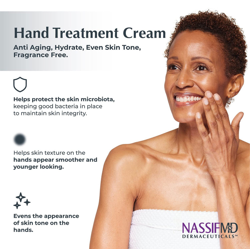 [Australia] - NassifMD Hand Treatment Cream | Anti Aging Hand Cream to Hydrate & Even Skin Tone | Contains 2% Niacinamide (Vitamin B3), Vitamin C, and Revivyl 