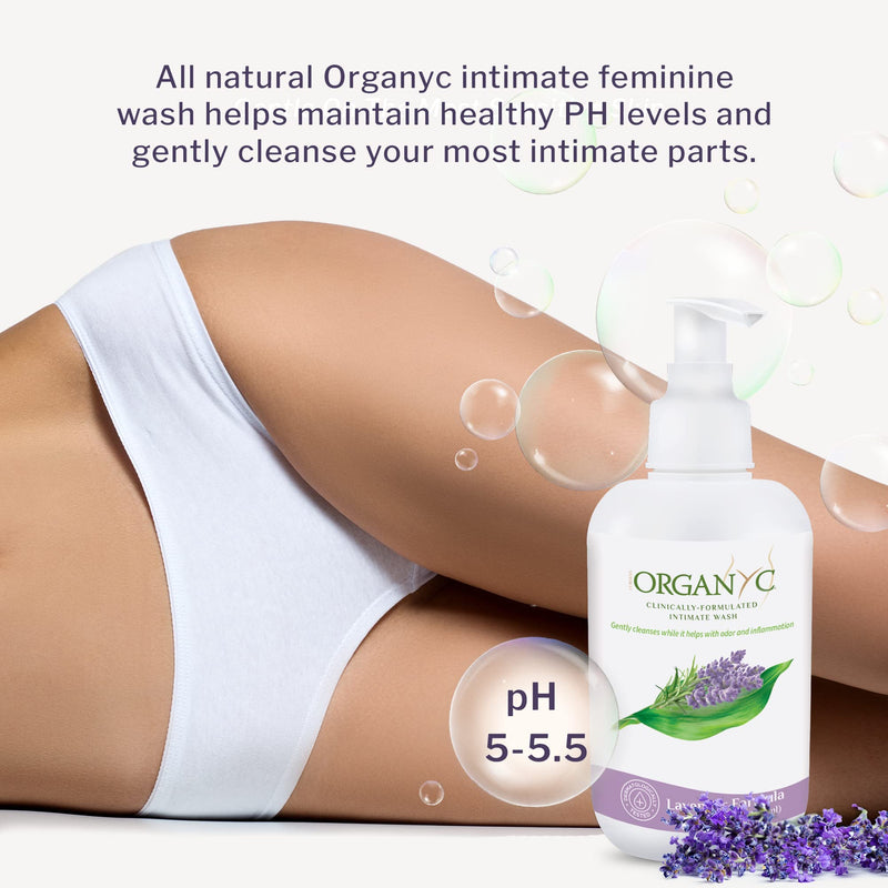 [Australia] - Organic Intimate Wash with Lavender Essential Oils & Flower Extracts, Gentle Cleansing Feminine Wash for Women with Sensitive Skin, Soothing pH Balance Feminine Wash, 8.5 fl oz, Pack of 1 8.5 Fl Oz (Pack of 1) 