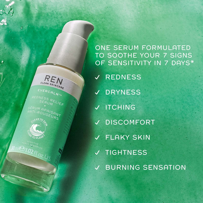 [Australia] - REN Clean Skincare Evercalm Redness Relief Serum 30 ml 