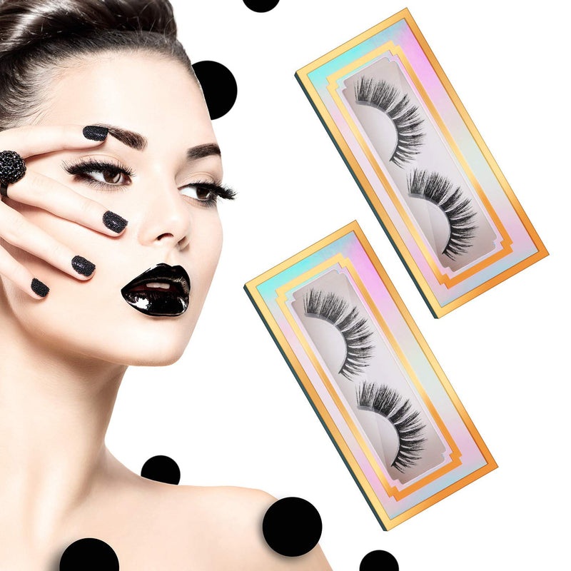 [Australia] - 100 Pieces Empty Eyelashes Packaging Paper Case Eyelash Holder Box Eyelashes Container with Holographic Design for False Eyelash Care Cosmetic Tools 