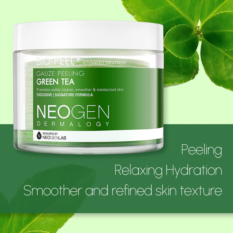 [Australia] - Neogen Dermalogy Bio Peel Gauze Peeling Green Tea (200Ml/30Pads) Premium Exfoliating Pads 