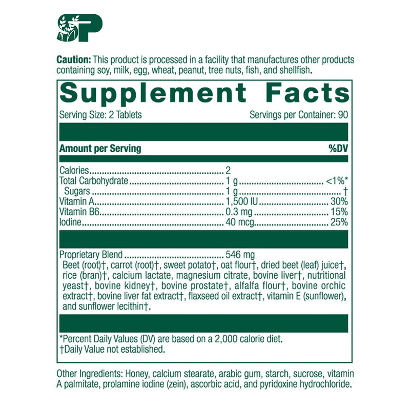 [Australia] - Standard Process A-F Betafood - Gluten-Free Liver Support, Cholesterol Metabolism, and Gallbladder Support Supplement with Vitamin A, Iodine, Vitamin B6 - 180 Tablets 180 Count (Pack of 1) 