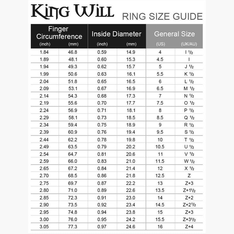 [Australia] - King Will Basic 3MM/5MM/7MM/9MM Titanium Ring Brushed/Matte Comfort Fit Wedding Band for Men 5 