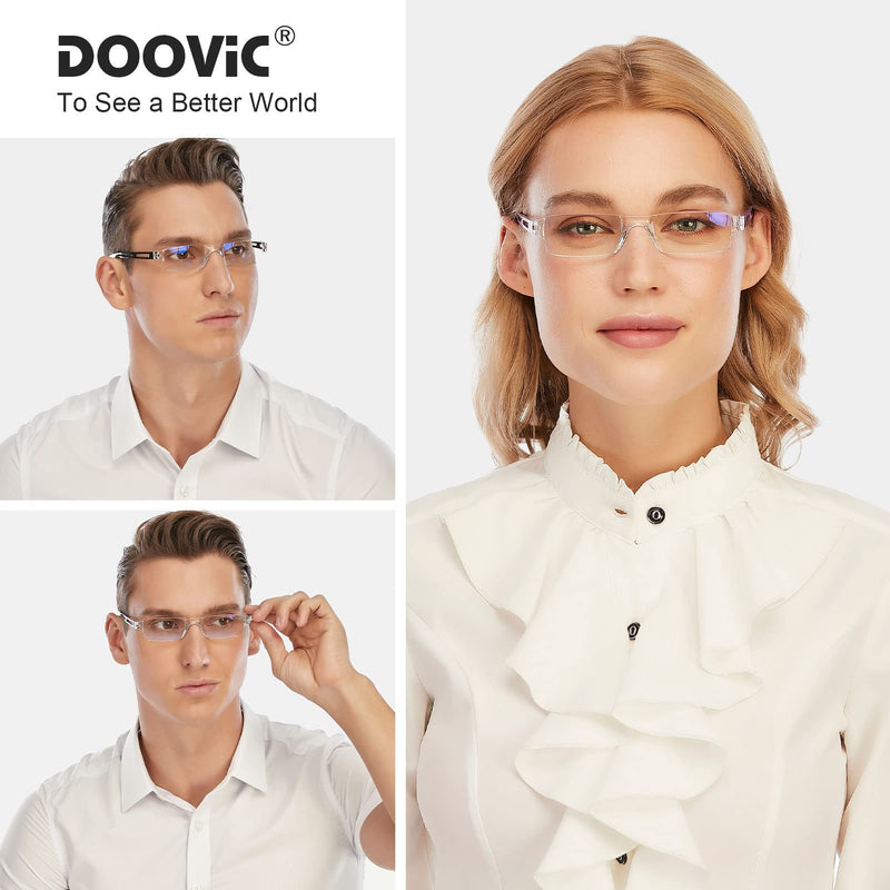 [Australia] - DOOViC 5 Pack Blue Light Blocking Reading Glasses Computer Readers Anti Eyestrain 3.0 5 Colors 3.0 x 