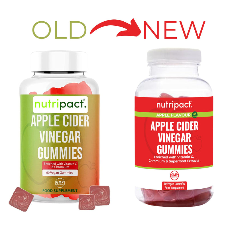 [Australia] - Apple Cider Vinegar Gummies - 1000mg ACV per Serving - 60 Gummies - Enhanced with Vitamin C, Chromium & Superfood Extracts - Vegan, Vegetarian & Gluten Free 