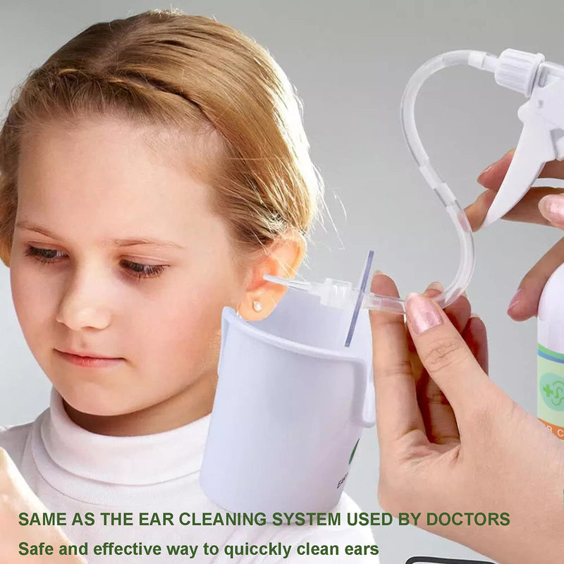 [Australia] - Ear Wax Removal Tool, Ear Cleaning Kits Safe Ear Irrigation Kit Ear Flush Kit for Adults Kids, Ear Wax Washer Device with LED Earwax Spoon, Basin, Bulb, Curette Kit, Towel, 40 Tips and Storage Box 