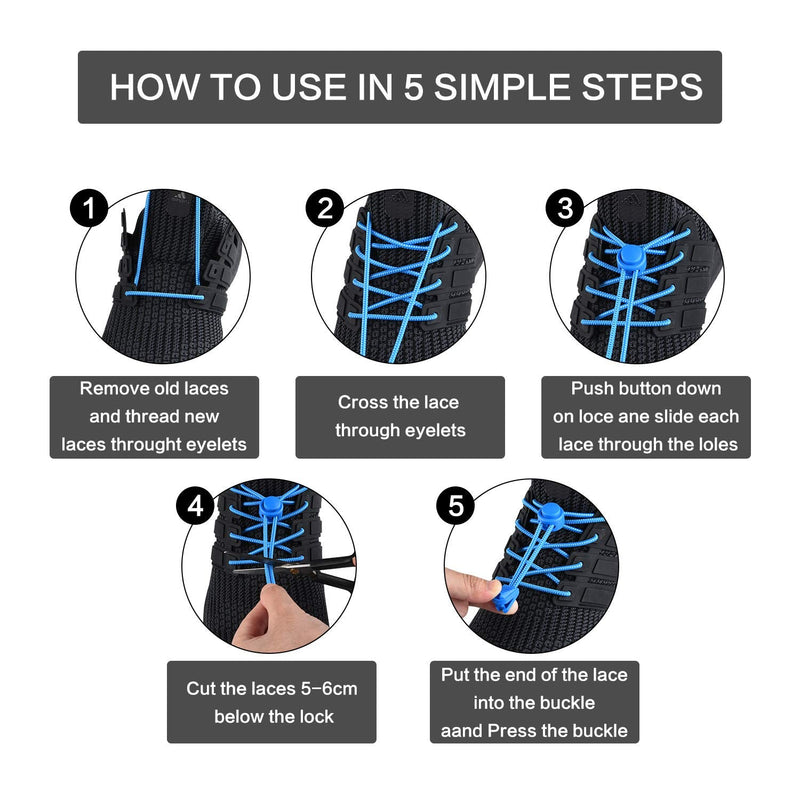 [Australia] - No Tie Shoelaces for Adults and Kids Sneakers Safety - 120cm Elastic Locks Shoe Laces Adults, Kids, Older Generation, Disabled, Runners Light Grey 181# 
