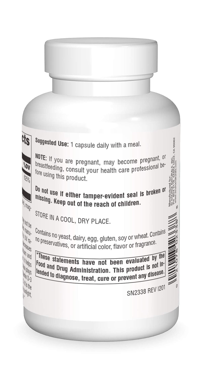 [Australia] - Source Naturals Vitamin D-3 5000 iu Supports Bone & Immune Health - 240 Capsules 240 Count (Pack of 1) 