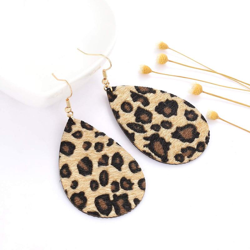 [Australia] - Leopard Necklace Earrings Bangle Bracelets for Women Print Leopard Long Pendant Necklaces Cheetah Drop Earrings Acrylic Hoop Dangle Earrings Leopard Resin Cuff Bracelet for Girls Fashion Jewelry Set Style A 