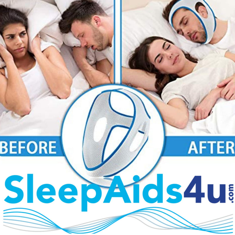 [Australia] - New Lightweight Breathable Chin Strap | Anti-Snore Devices | Snore Stopper Stop Snoring Aid | Anti-Snoring Solutions | Sleep Apnoea Relief | Recommended by NHS/ENT 