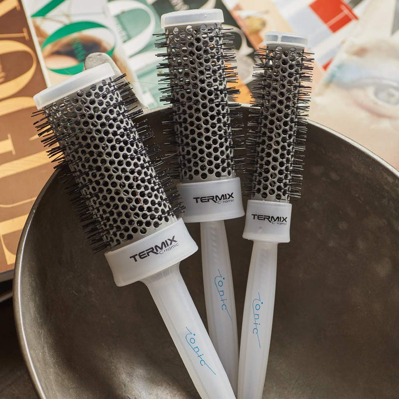 [Australia] - Pack Termix Ceramic round Hairbrush- Brushes that combines the latest ceramic and ionic technology preventing hair damage- it includes 5 diametres √ò 17, 23, 28 , 32 , 43 mm 
