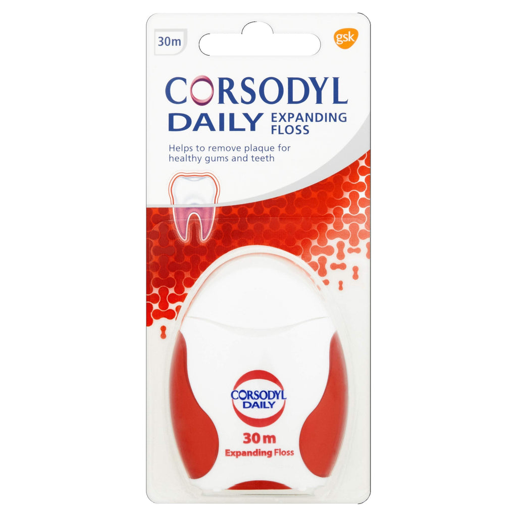 [Australia] - Corsodyl Daily Expanding Floss 30 m, Pack of 3 