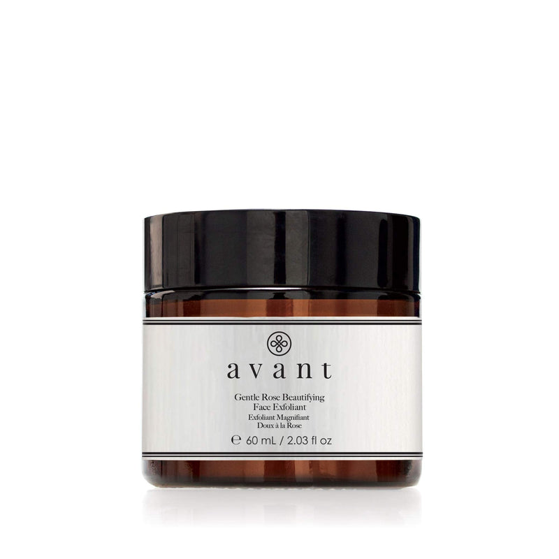 [Australia] - Avant | Rose Facial Exfoliant Peeling Scrub | Helps Soften Skin, Reduce Redness, Improve Radiance and Hydrate | Gentle Rose Beautifying Face Exfoliant | 1x 60ml 60 ml black 