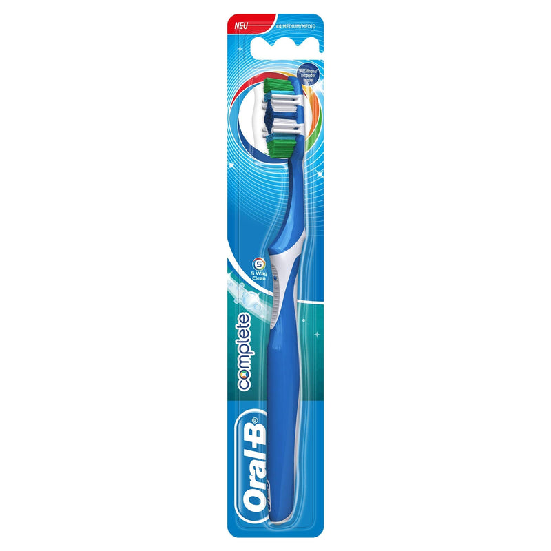 [Australia] - Oral-B Complete 5 Way Clean Manual Toothbrush Medium 1 Count (Pack of 1) 