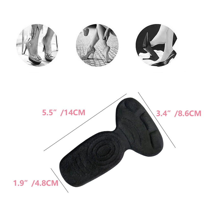 [Australia] - Heel Grips for Ladies Shoes, 6PCS Gel Heel Inserts Cushion Pads for New Shoes, Heel Protector Adds Volume,Heel Insoles for Women Shoes 