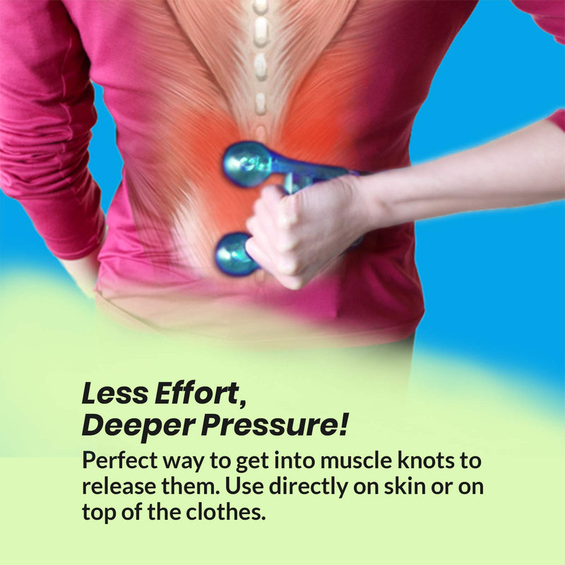 [Australia] - ResultSport Handy Portable Massager Tool Set : 4 Point, Double and Thumb Up (Full Sets). Hand, Back, Neck, Foot Massager and Trigger Point Massage, All in one Box. Massage Tools Set 