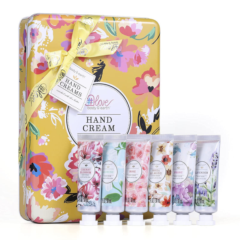 [Australia] - Hand Cream Gift Set - Hand Lotion Set for Women, Travel Size Hand Cream Enriched with Shea Butter and Glycerin to Moisturize Dry Hands, Gifts for Women, Birthday. 6 x 1.0 oz/30ml 