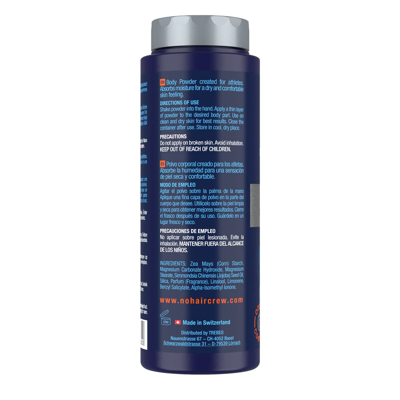 [Australia] - NO HAIR CREW Intimate Dry & Fresh Powder. Premium talcum free body powder for sensitive areas. Made for men. 100 g. 