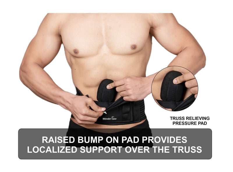 [Australia] - Wonder Care- Umbilical Hernia Support Belt Abdominal Binder for Belly Button Hernias or Navel Hernias, Hernia pain relief Brace-XXL Size XXL 