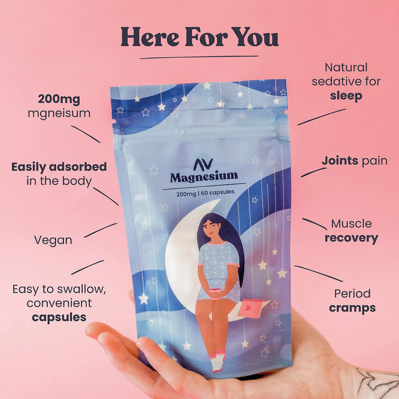 [Australia] - Our Remedy Magnesium Capsules for Women � 200mg Magnesium Citrate for Fast & Effective Absorption � Made by Women, for Women! Natural, Vegan & Plastic Free! � 60 One-a-Day Tablets 