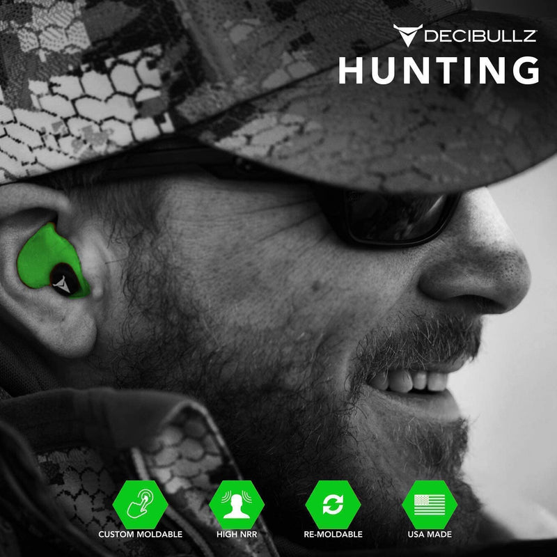 [Australia] - Decibullz Custom Molded Earplugs Pro Pack ( Green ) 