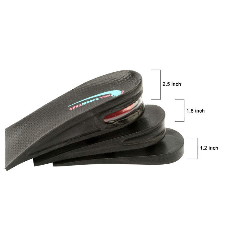 [Australia] - Air up Height Increase Shoe Heel Lift Inserts for Men and Women (3 Layers, 2.5" UP) 3 Layers ( 2.5" UP) 