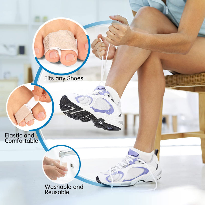 [Australia] - Kimihome 9 Packs Toe Splints, Toe Corrector for Overlapping Toe, Hammer Toe Straighteners for Curled Toes, Crooked Toes and Hammer Toes 