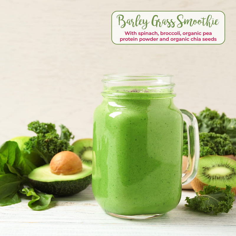 [Australia] - Organic Barley Grass Powder by TheHealthyTree Company - High in Calcium, Fibre, Iron and Vitamin C - Gluten Free Pure Vegan Barleygrass from Germany (250g) 250 g (Pack of 1) 
