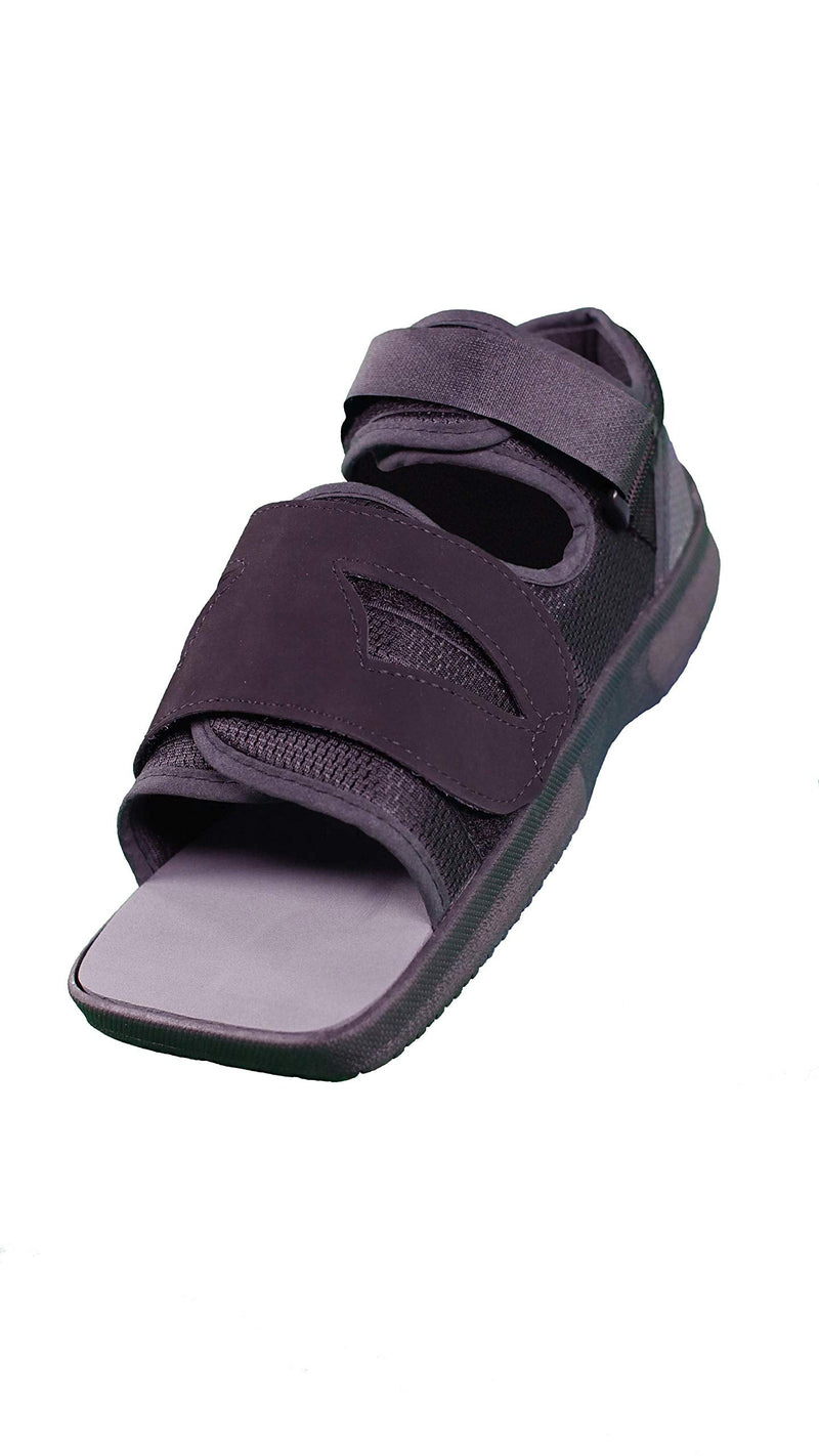 [Australia] - United Ortho Adjustable Post-Op Open Square Toe Shoe- Men's, Black, Small 