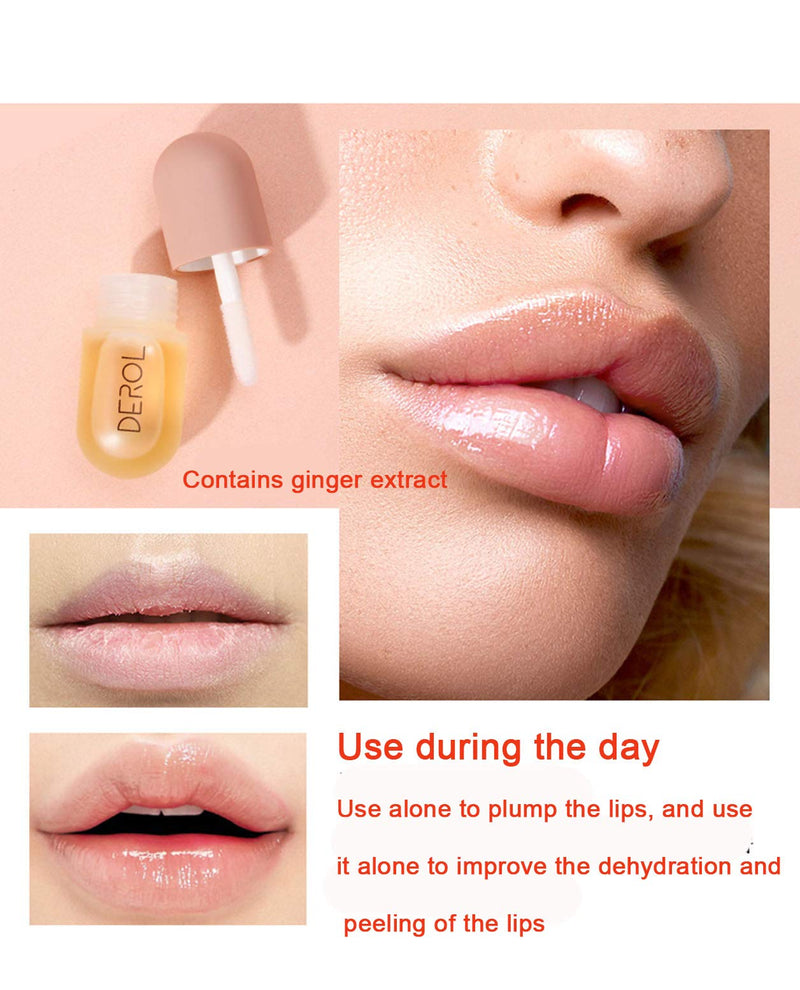 [Australia] - Lip Plumper Set,Natural Lip Plumper and Lip Care Serum,Lip Enhancer for Fuller,Beautiful Fuller,Lip Mask,Plump And Beautiful, Enhance Lips Elasticity 