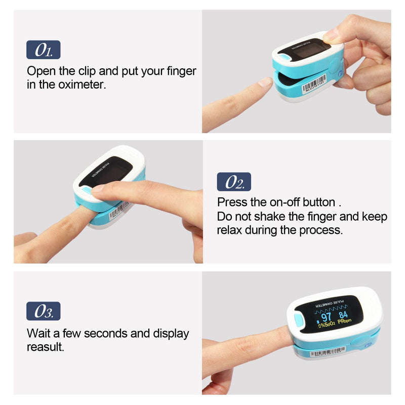 [Australia] - CONTEC CMS50NA Pulse Oximeter SpO2 and PR Value Waveform Blood Oxygen Neck/Wrist Corda 