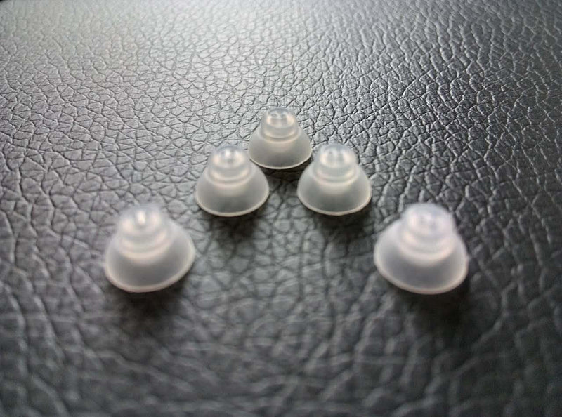 [Australia] - Jungle Care Hearing Aid Ear Piece Closed Domes 6mm 5-Pack Comfortable PSAP (Personal Sound Amplifiers Product) Kit Ear Tips Invisible, Perfect for Open Air (Open fit), Except for RIC 