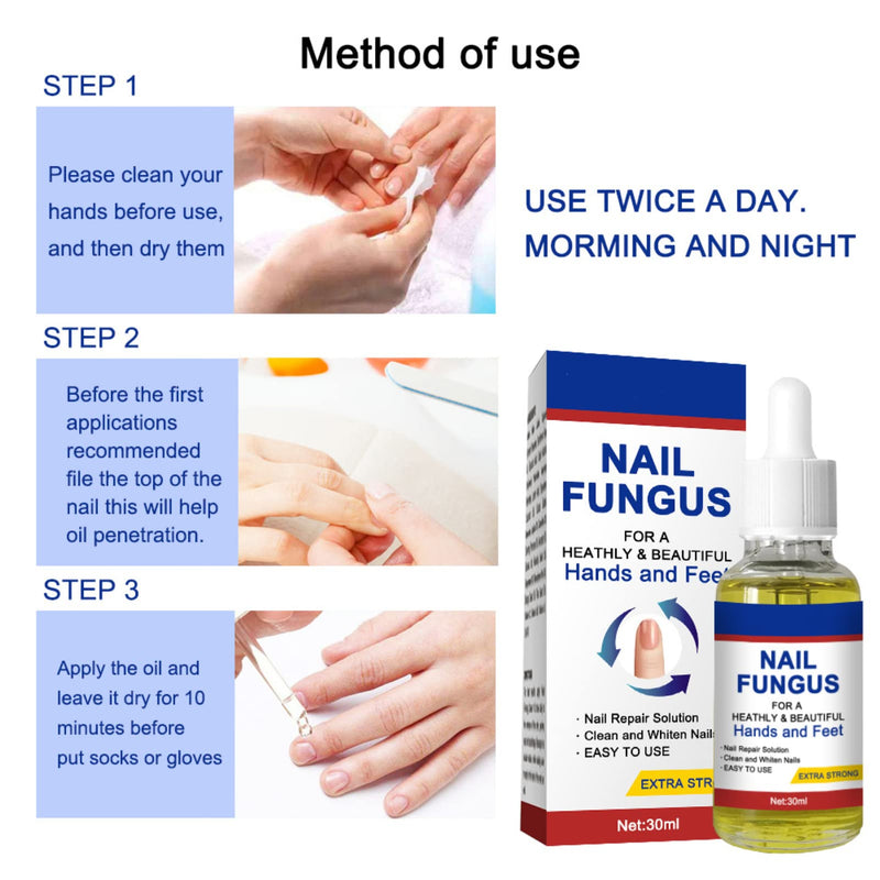 [Australia] - Nail Fungal Treatment, Toenail Treatment Extra Strong Nail Repair Set, Fingernail Toenail Care, Fix Renew Damaged, Broken, Anti Fungus Nail Repair 