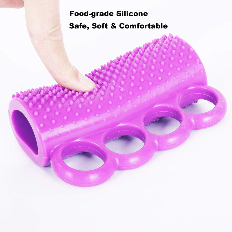 [Australia] - Flexible Silicone Hand Recovery Exerciser Hand Strengthener Massage Tool Finger Training Exerciser for Stroke Patients Elders 